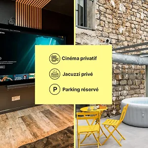 Chill Haven - Jacuzzi & Cinema - Queen Size - Parking - Terrasse Appartement
